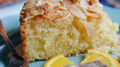 Easy Moist Almond Cake | FalasteeniFoodie